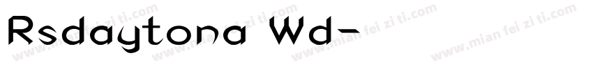 Rsdaytona Wd字体转换